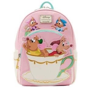 Loungefly Cinderella Gus And Jaq Teacup Mini Backpack